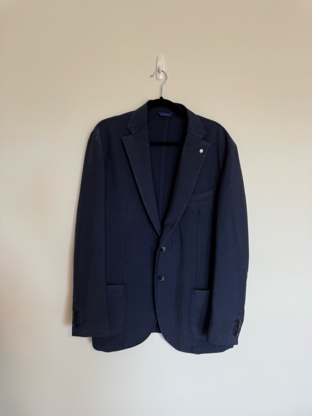 LBM 1911 Men's Navy Single-Breasted Suit Jacket